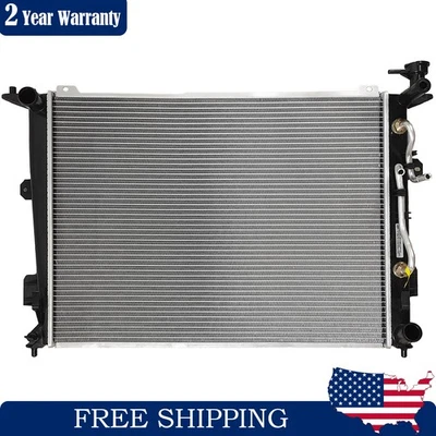 CU13085 Aluminium Radiator for 2009-2012 Hyundai Genesis 4.6L 5.0L 253103M180 — 第 1/4 张图片