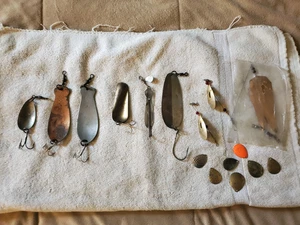 Vintage Metal Fishing Spoons Blades Etc. K&B, Marathon, Lur-Company, Kitco Duke - Picture 1 of 15