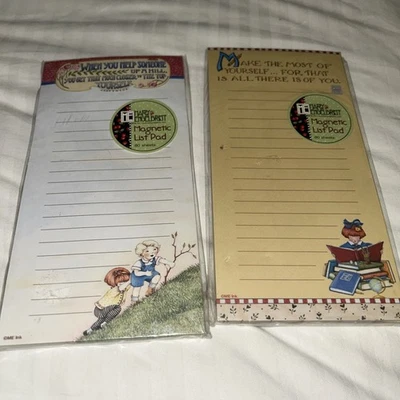 Mary Engelbreit Lined Magnetic List Pads(2), Size: 8” X 4”(80 Sheets)New - Image 1 of 4