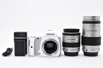 PENTAX K-S1 20.1 MP Digital SLR Camera White Body w/Two Lens Set from Japan - Image 1 of 4