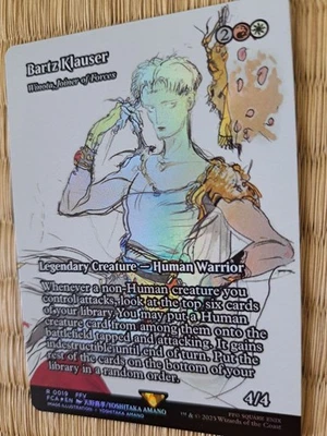 Bartz Klauser Final Fantasy MTG Showcase Foil English Card - Image 1 of 4