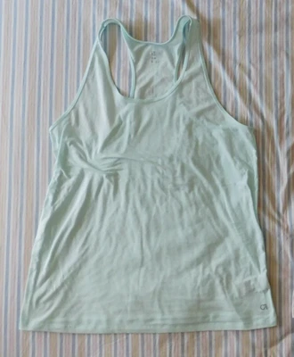 Camiseta sin mangas deportiva Gap Fit Dry para mujer espalda deportiva talla L verde azulado claro Foto 1 de 4