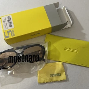 Mosanana Sonnenbrille trendige sechseckige Pilotenbrille für Damen Retro-Stil orange - Bild 1 von 5