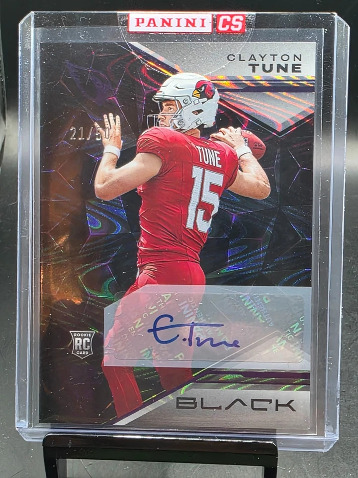 2023 PANINI BLACK CLAYTON TUNE RC 21/50 REDEMPTION SEALED #192 - Image 1 of 2