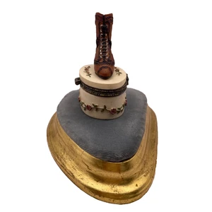 Caja de baratijas para botas victorianas, con bisagras - Imagen 1 de 10