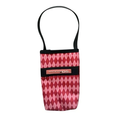 Estuche de tela vintage Nintendo DS rojo/rosa Switch N Foto 1 de 2