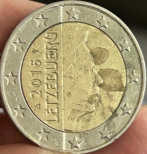 MONEDA DE 2 EUROS LUXEMBURGO - EXCELENTE ESTADO - RARA - 2016 - Imagen 1 de 2