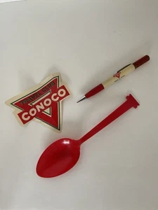 CONOCO Oil Collectibles Lot, Spoon, Lead Pencil, Travel Club Continental Oil Co. - Picture 1 of 14