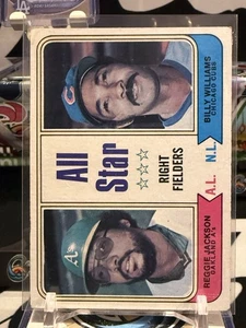 Reggie Jackson & Billy Williams 1974 Topps All Star #338  ST 13F - Picture 1 of 2