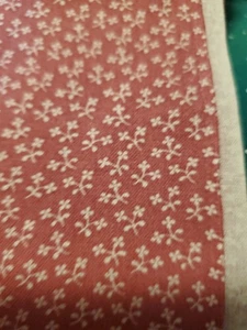 Vintage Sewing Fabric Marcus Bros Calico Rose Pink & Tan 1/2ydx45" Cotton - Picture 1 of 5