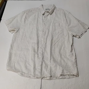 Trunks Surf & Swim Co Shirt XL Linen/Cotton White Button Up Short Sleeve - Picture 1 of 10