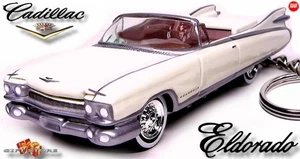 🎁🎅🎄RARE KEYCHAIN 59/60 WHITE CADILLAC ELDORADO CUSTOM Ltd Ed.💕GREAT GIFT💕🎁 - Picture 1 of 14