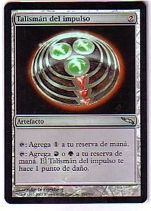 MTG SPANISH FOIL MIRRODIN TALISMAN OF IMPULSE NM MAGIC THE GATHERING CARD ARTIFA - Picture 1 of 6