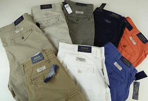Pantalones cortos de carga chinos de algodón Polo Ralph Lauren Gellar fatiga $75-89 nuevos con etiquetas con insignia RL - Imagen 1 de 44