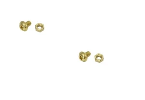 2 PIEZAS Tornillo/Tuercas Dorado para Guardabarros Lowrider Cruiser Bicicletas Nuevo  - Imagen 1 de 1