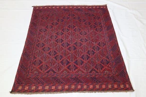 4'11" x 6'1" ft. Afghan Tribal Oushak Vegetable Dye Wool Hand Knotted Area Rug - Picture 1 of 6