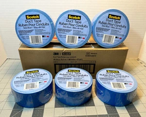 *6-PACK*  3M Duct Tape, 20 yd (L), 1.88" (W), Cloth Backing, Sea Blue  920-BLU-C - Picture 1 of 10