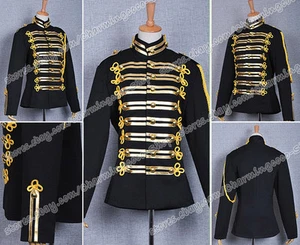 Michael Jackson Militärprinz schwarz Cosplay-Kostüm gold gestreifte kurze Jacke - Bild 1 von 9