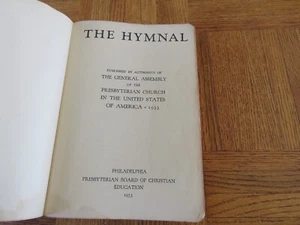 Presbyterian Hymnal Book of Praise 1933 Leather Cover Philadelphia, PA - Picture 1 of 12