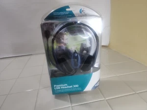 Logitech 980130-0403 Premium USB Headset 300 NEW factory sealed - Picture 1 of 7