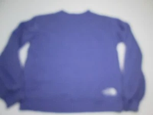 The North Face Youth Girls Size M Sweatshirt Violet Cotton Blend Logo Print - Picture 1 of 6