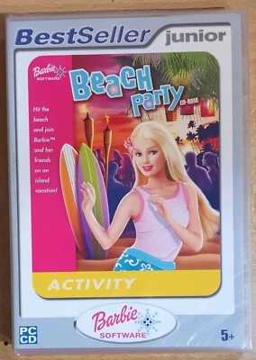 BARBIE BEACH PARTY PC CD-ROM CHILDRENS GAME brand new & sealed UK BEST SELLER JR - Image 1 of 2