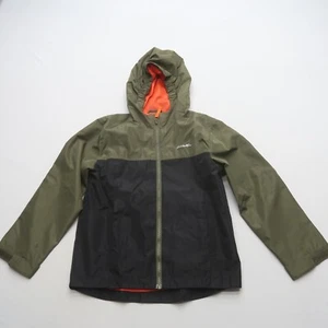 Eddie Bauer Boys Youth Jacket Size Small 7/8 Hooded Full Zip Green - Picture 1 of 8
