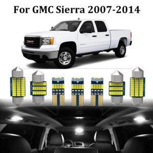 14x White Interior LED Package Bulb Kit for 2007-2013 GMC Sierra chevy Silverado - Imagen 1 de 8