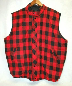 St. Johns Bay schwarz rot/schwarz kariert Wende Steppweste Herren XL Tall S9475 - Bild 1 von 11