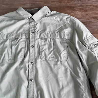 Camisa Rei Manga Larga Dri Fit Nylon Senderismo Camping Talla X-Grande Para Hombre’s Verde Foto 1 de 4