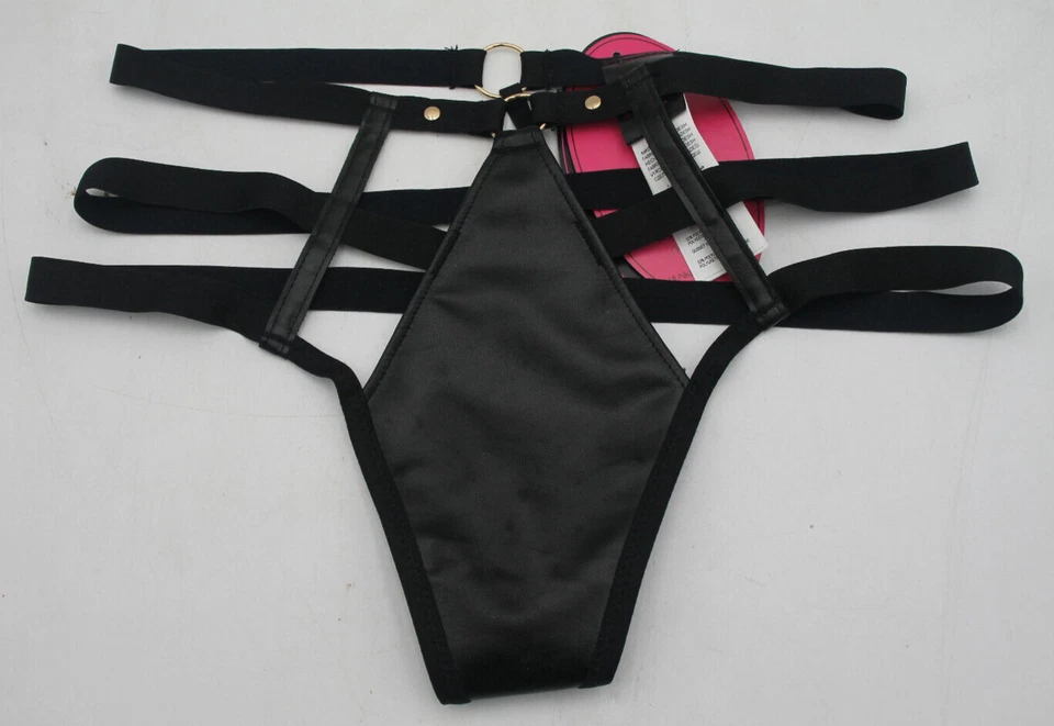 Hunkmoller Privatsammlung Schnur Tanga Shadow schwarz XS - Neu - Bild 1 von 4