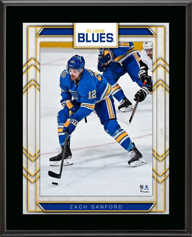 Zach Sanford St. Louis Blues 10.5" x 13" Sublimated Player Plaque Cover