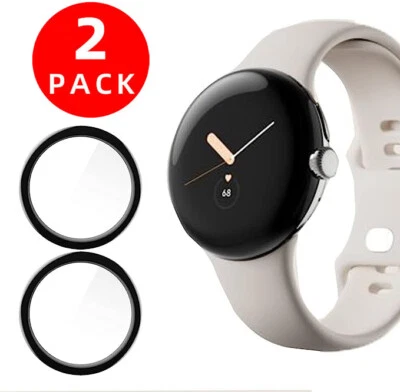 2x 3D Curved Full Coverage Soft Screen Protector For Google Pixel Watch/Watch2 - Image 1 of 4