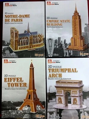 Cubic Happy 3D Puzzles - Architektonische Gebäude aus aller Welt