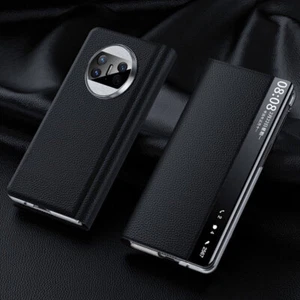 For Huawei Mate X3, Smart Windows Magnetic PU Leather Case Slim Stand Flip Cover - Picture 1 of 12