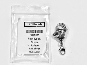 Trollbeads Authentic Fish Lock Clasp 10102. Brand New w/ Original Bag Packaging - Picture 1 of 4