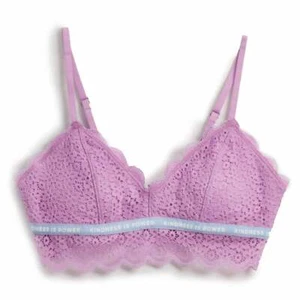 Maidenform Girls' All Over Lace Bralette Pink Orchid M, XL NEW W TAG - Picture 1 of 4