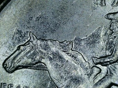 1999 P Delaware State 25c BU OBVERSE/REVERSE * STRIKE THROUGH * Error Rare #0691 - Image 1 of 4