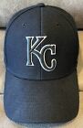Kansas City Royals ?47 Brand Mlb Hat Adjustable Strap Pre-Owned Black On Black