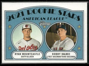 2021 Topps Heritage #185 American League 2021 Rookie Stars - Picture 1 of 2