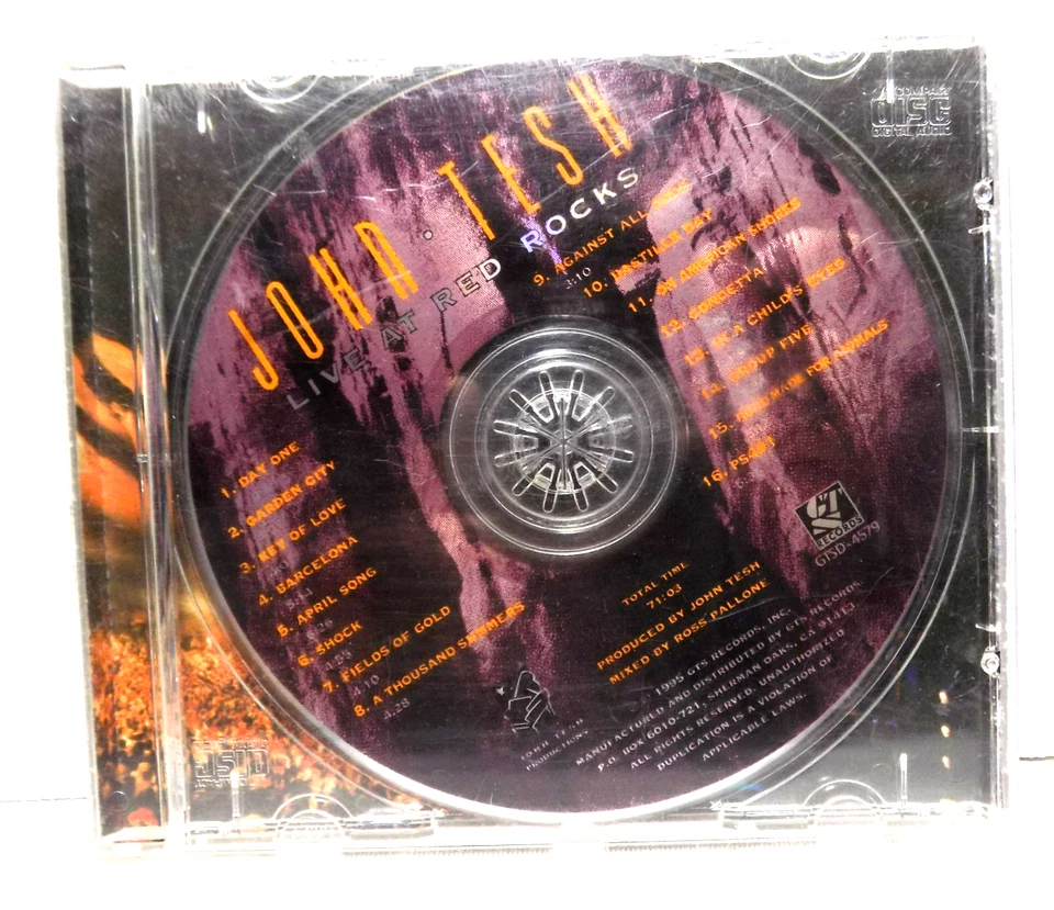 John Tesh - Live at Red Rocks CD 1995 With Colorado Symphony Orchestra New Age Foto 1 de 4