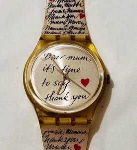 Vintage Swatch Uhr, "Liebe, Mama" von 1999 neue Batterie - Bild 1 von 6