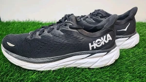 Hoka Clifton 8 Zapatos Mujer Talla 9.5 Negro Blanco Correr Tenis Atléticos - Imagen 1 de 21