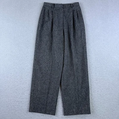 De Colección Lauren Ralph Lauren Mujer Lana Mezcla Cachemira Vestido Pantalón Carbón 6P Pequeño Foto 1 de 4