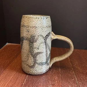 Studiokeramik Keramik Steinzeug Becher Stein Kunstkeramik naturton glasiert groß - Bild 1 von 9