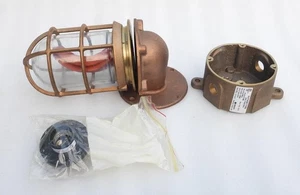 NOS NEW PAULUHN MODEL 729B BRASS SHIPS BULKHEAD PENDANT WALL HOME DECOR LIGHT - Picture 1 of 10