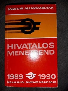 Offizielles Kursbuch der Ungarischen Staatsbahn1989/1990 - Bild 1 von 6