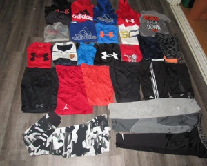 Boy's 27 Pc Lot Size Large 14 16 Shirts Pants Shorts UNDER ARMOUR NIKE ADIDAS - Picture 1 of 20