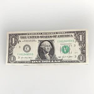 $1 Fancy Serial Birthday Anniversary Note May 9, 1968 5/9/1968 (Sept 5 9/5/1968) - Picture 1 of 12