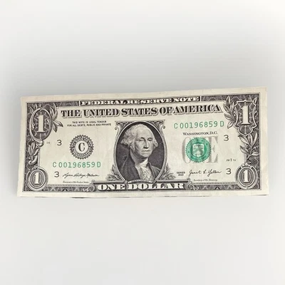 $1 Fancy Serial Birthday Anniversary Note May 9, 1968 5/9/1968 (Sept 5 9/5/1968) - Image 1 of 4